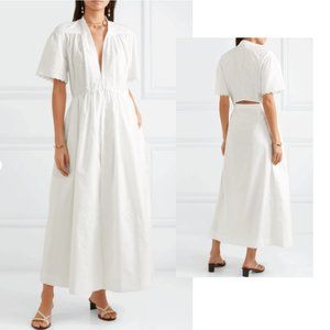 Stella McCartney Embroidered Cotton Midi Dress